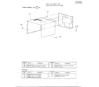 Toshiba ERX-2600B/C cabinet assembly diagram