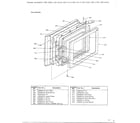 Toshiba ERX-1710C microwave-door assembly diagram
