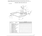 Toshiba ERX-1650C-1 exploded views and parts list/base assembly diagram