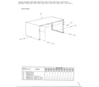 Toshiba ERX-1650C-1 cabinet assembly diagram