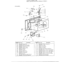 Toshiba ERS-8810B oven assembly diagram