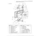 Toshiba ERS-8820B/8625B oven assembly diagram
