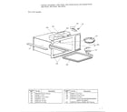 Toshiba ERS-8820B/8625B oven front assembly diagram