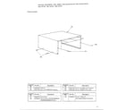 Toshiba ERS-8820B/8625B cabinet assembly diagram