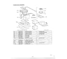 Panasonic NN-7555A packing and accessories diagram