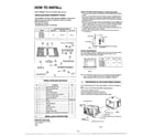 Matsushita CW-1000FU how to install diagram