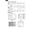 Matsushita CW-1004FU product specifications/dimensions diagram