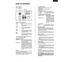 Matsushita CW-1004FU how to operate page 2 diagram