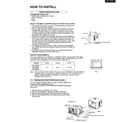 Matsushita CW-1003FU how to install page 2 diagram