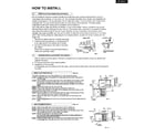 Matsushita CW-1203FU how to install page 4 diagram