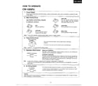 Panasonic CW-1006FU how to operate page 2 diagram
