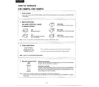 Panasonic CW-1005FU how to operate page 3 diagram
