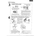 Panasonic CW-1005FU how to install page 2 diagram