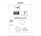 Panasonic CW-61JS12L6U dimension/refrigeration cycle diagram