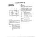 Panasonic CW-61JS12L6U how to operate diagram