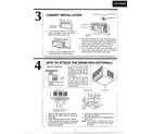 Panasonic CW-1805SU how to install page 3 diagram