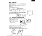 Matsushita CW-2003SU how to install page 2 diagram