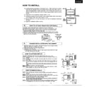 Matsushita CW-2003SU how to install page 4 diagram