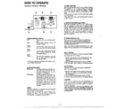Matsushita CW-800JU how to operate page 2 diagram