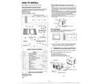 Matsushita CW-700JU how to install diagram