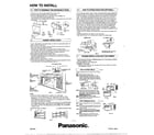 Matsushita CW-800JU how to install page 2 diagram