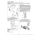 Matsushita CW-500RU how to install diagram