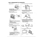 Matsushita CW-500RU disassemble the components diagram