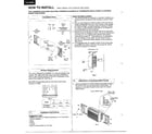 Matsushita CW-700RU how to install diagram