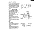Matsushita CW-604JU how to install page 3 diagram