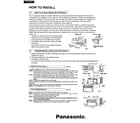 Matsushita CW-604JU how to install page 4 diagram