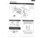 Panasonic CW-606TU how to install diagram