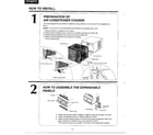 Panasonic CW-606TU how to install page 2 diagram