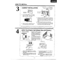 Panasonic CW-606TU how to install page 3 diagram