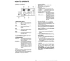 Panasonic CW-604JU how to operate page 2 diagram