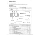Panasonic CW-604JU how to install diagram