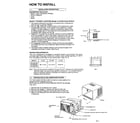 Panasonic CW-604JU how to install page 2 diagram