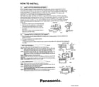 Panasonic CW-604JU how to install page 4 diagram