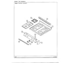 Magic Chef DF255670 top assembly diagram