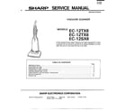 Sharp EC-12TX6 vacuum cleaner serv. manual front cvr diagram