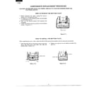 Sharp EC-4320 components replacement procedure diagram