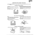 Sharp EC-T2630 components replacement procedure diagram
