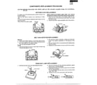 Sharp EC-T2630 components replacement procedure diagram