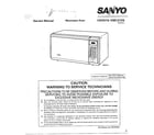 Sanyo EM251S microwave serv manual/front cover diagram