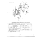 Sanyo EM604TWS exploded view/control panel parts diagram