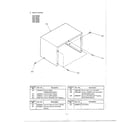 Toshiba ERX-4620B cabinet assembly diagram
