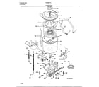 Frigidaire FWX6971E motor/tub diagram