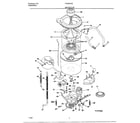 Frigidaire FWX6975E motor/tub diagram