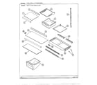 Admiral HMG191490 shelves and accessories diagram