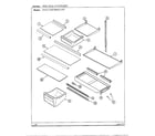 Admiral HMG211490 shelves and accessories diagram