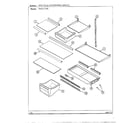 Admiral HMG211496 shelves/accessories diagram